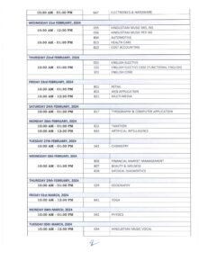 Class XII datesheet 2023-2024