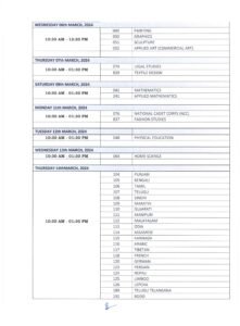 Class XII datesheet 2023-2024 Page-3