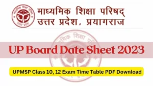 UP Board Exam Date Sheet 2024
