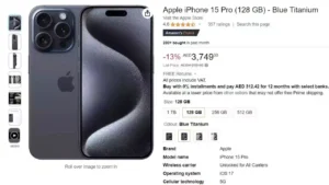 iPhone 15 Pro Price in UAE