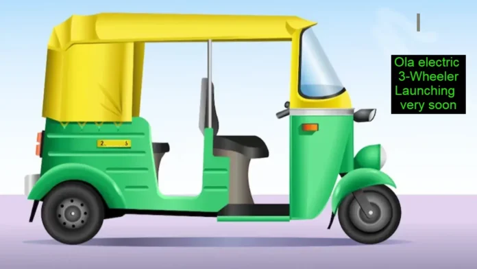 Ola electric upcoming 3-wheeler auto